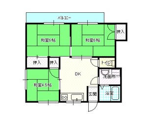 足立コーポの物件間取画像